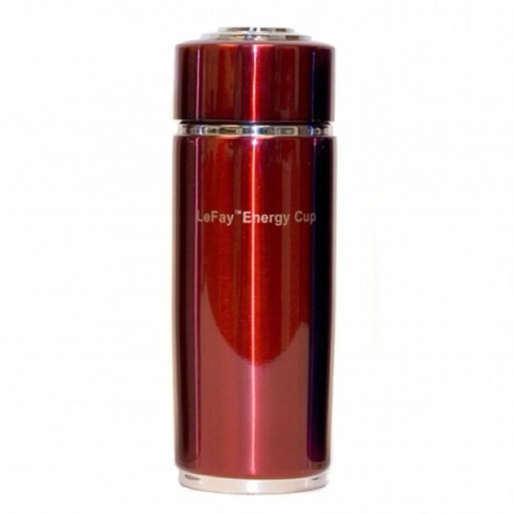 LEFAY Alkaline Energy Cup NEW! Red Stainless Steel Thermal Healthy Water Filter - Picture 9 of 9